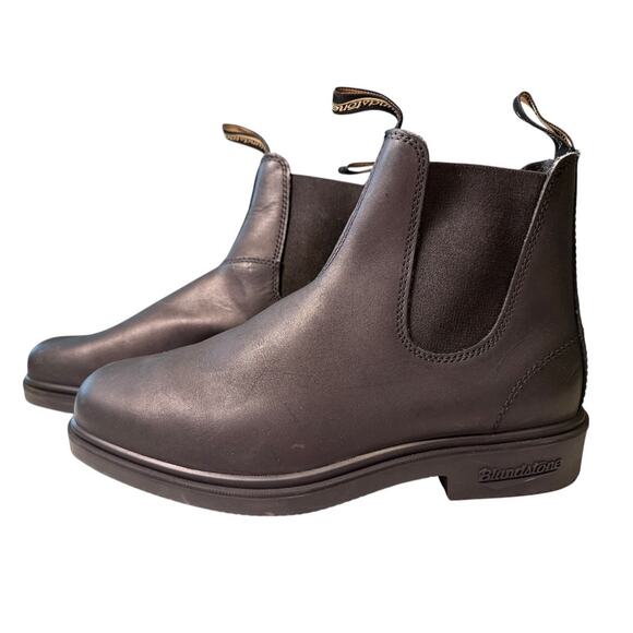 Blundstone Men's Black Leather Plain Toe Chelsea Boots Size 9 - Picture 1 of 7